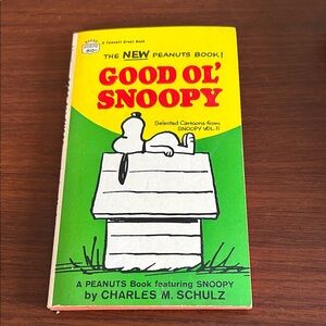 Vintage paperback Good Ol' Snoopy Book by Charles M. Schulz. Pages tight